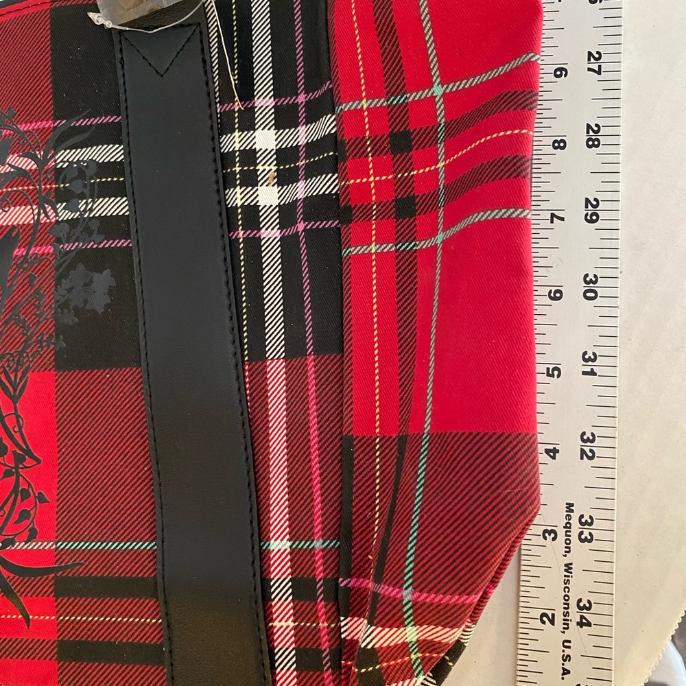 Victoria’s Secret Tote Bag Red Black New - Picture 15 of 16